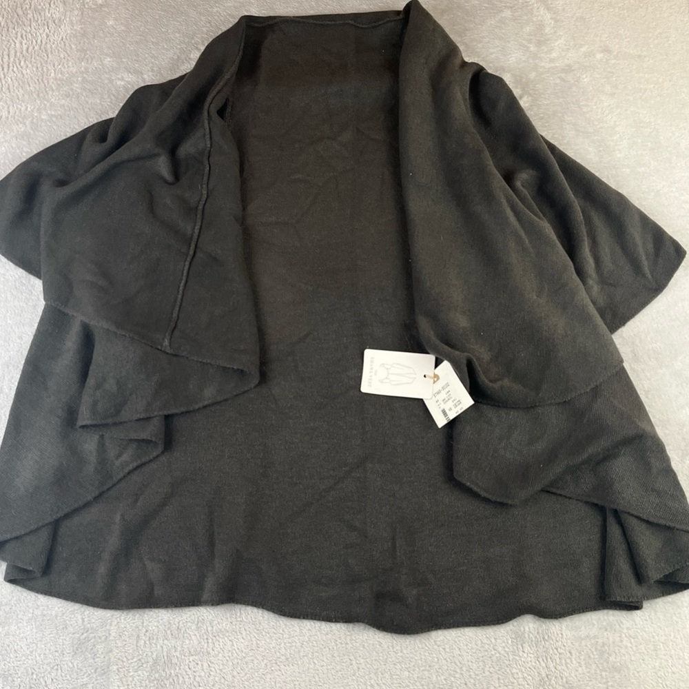 Unbranded Women's Basic Shawl Vest 4 In 1 Gray One Size Fits All